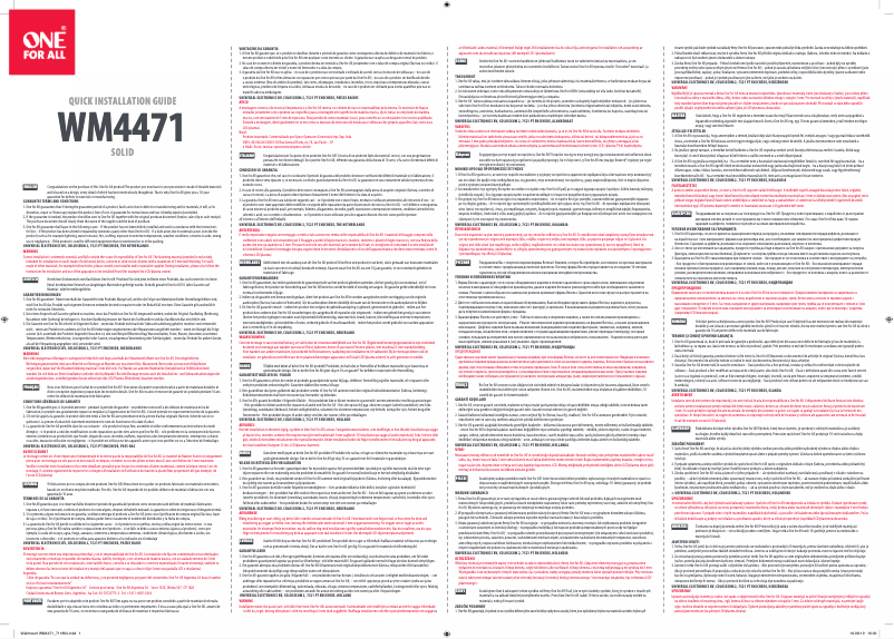 Image de la première page du manuel de l'appareil WM 4471