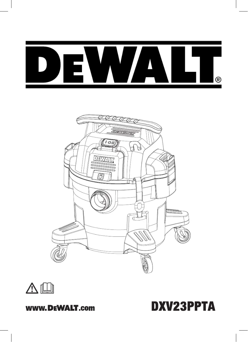 Página 1 del manual Manual de usuario DeWalt DXV23PPTA