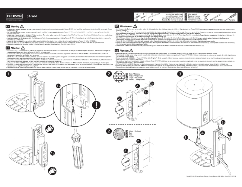 Image de la première page du manuel de l'appareil S1-WM