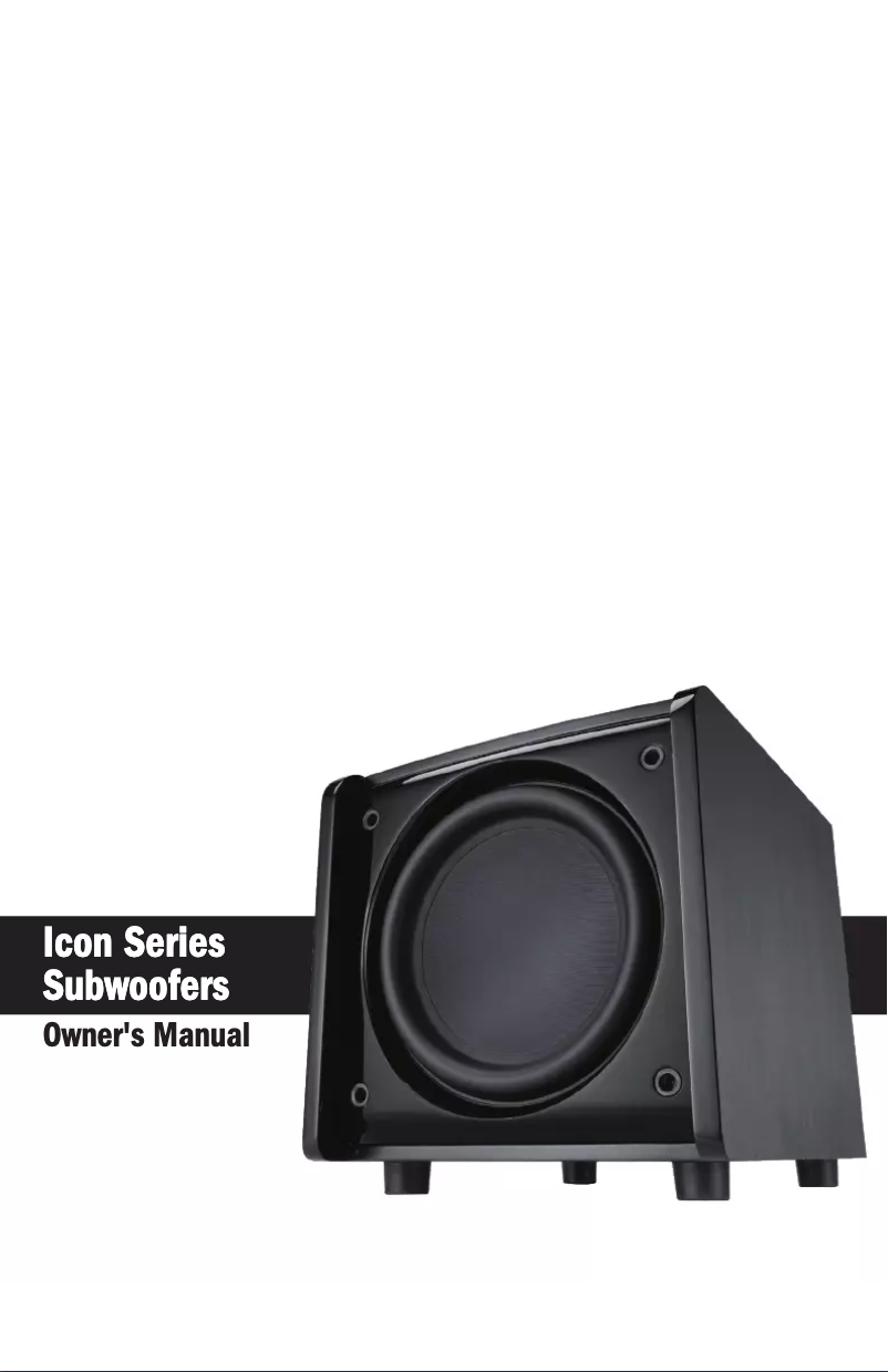 Image de la première page du manuel de l'appareil Icon Series XW Sub