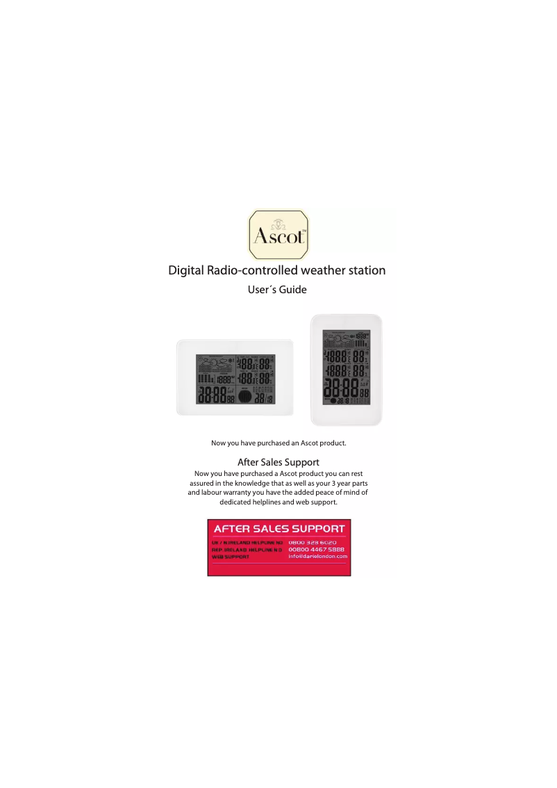 Image de la première page du manuel de l'appareil GT-WT-01