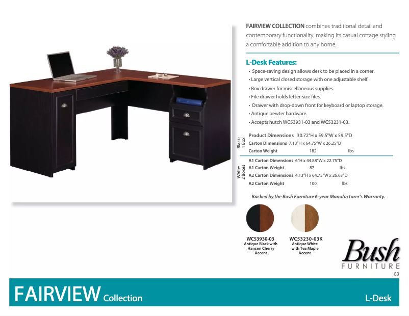 Image de la première page du manuel de l'appareil Fairview WC53981-03