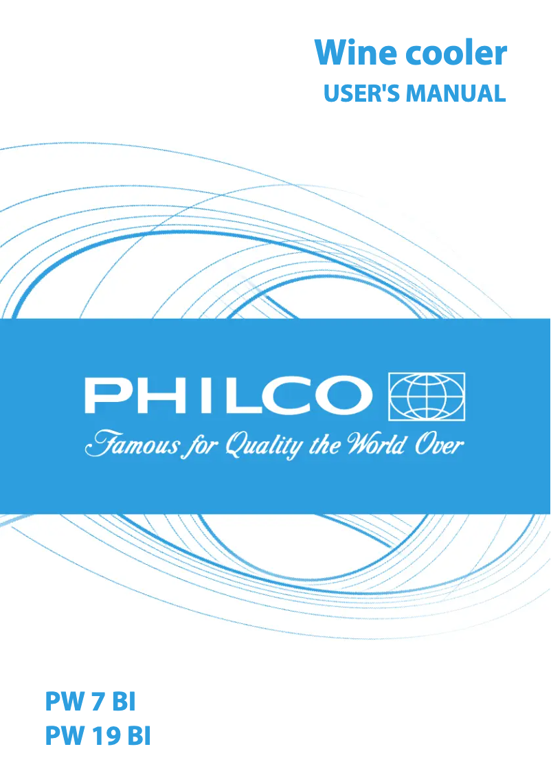 Page n°1 - Manuel utilisateur Philco PW 7 BI