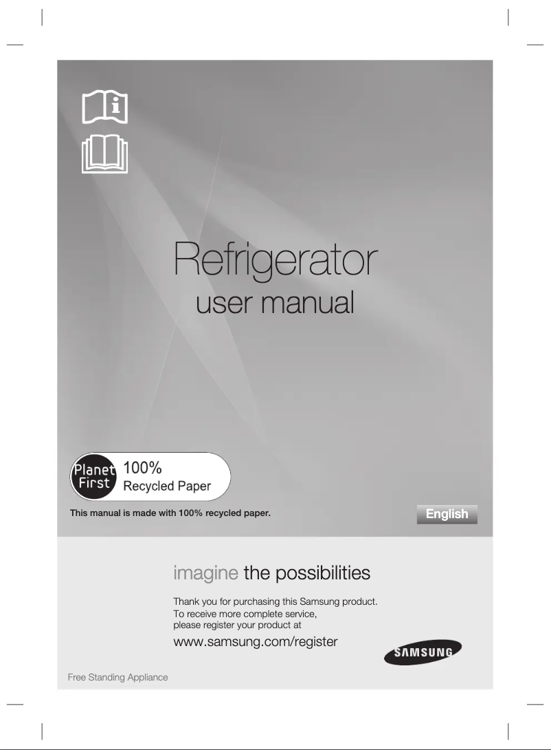 Page n°1 - Manuel utilisateur Samsung RL38SCPS