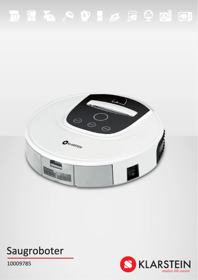 Page 1 de la notice Manuel utilisateur Klarstein Saugroboter 10028520