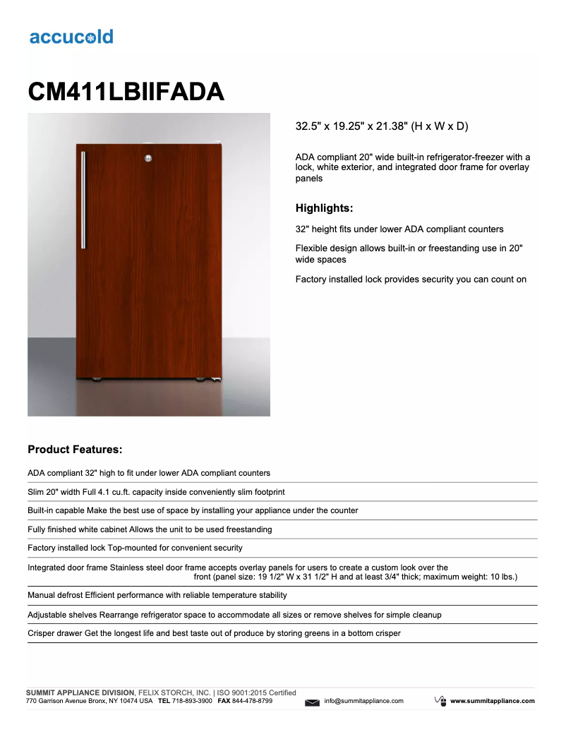 Image de la première page du manuel de l'appareil CM411LBIIFADA