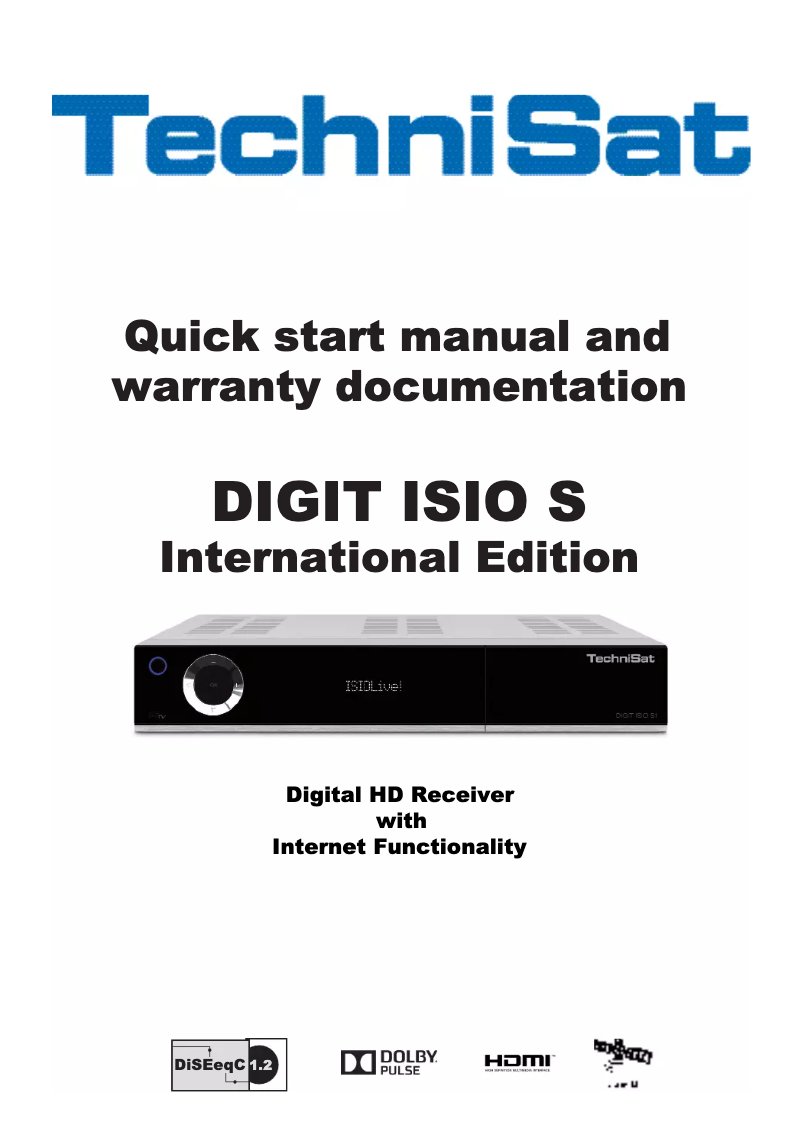Image de la première page du manuel de l'appareil Digit ISIO S