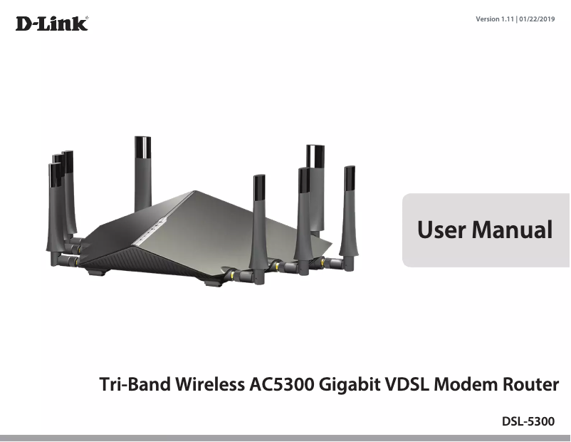 Page n°1 - Manuel utilisateur D-Link DSL-5300