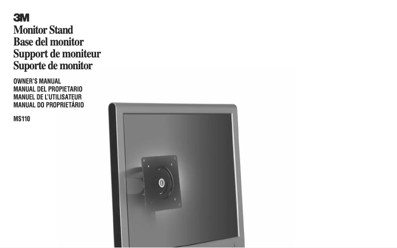 Page 1 de la notice Manuel utilisateur 3M MS110MB