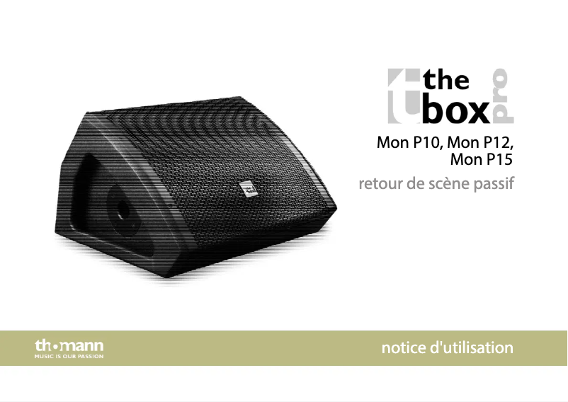 Image de la première page du manuel de l'appareil Mon P10