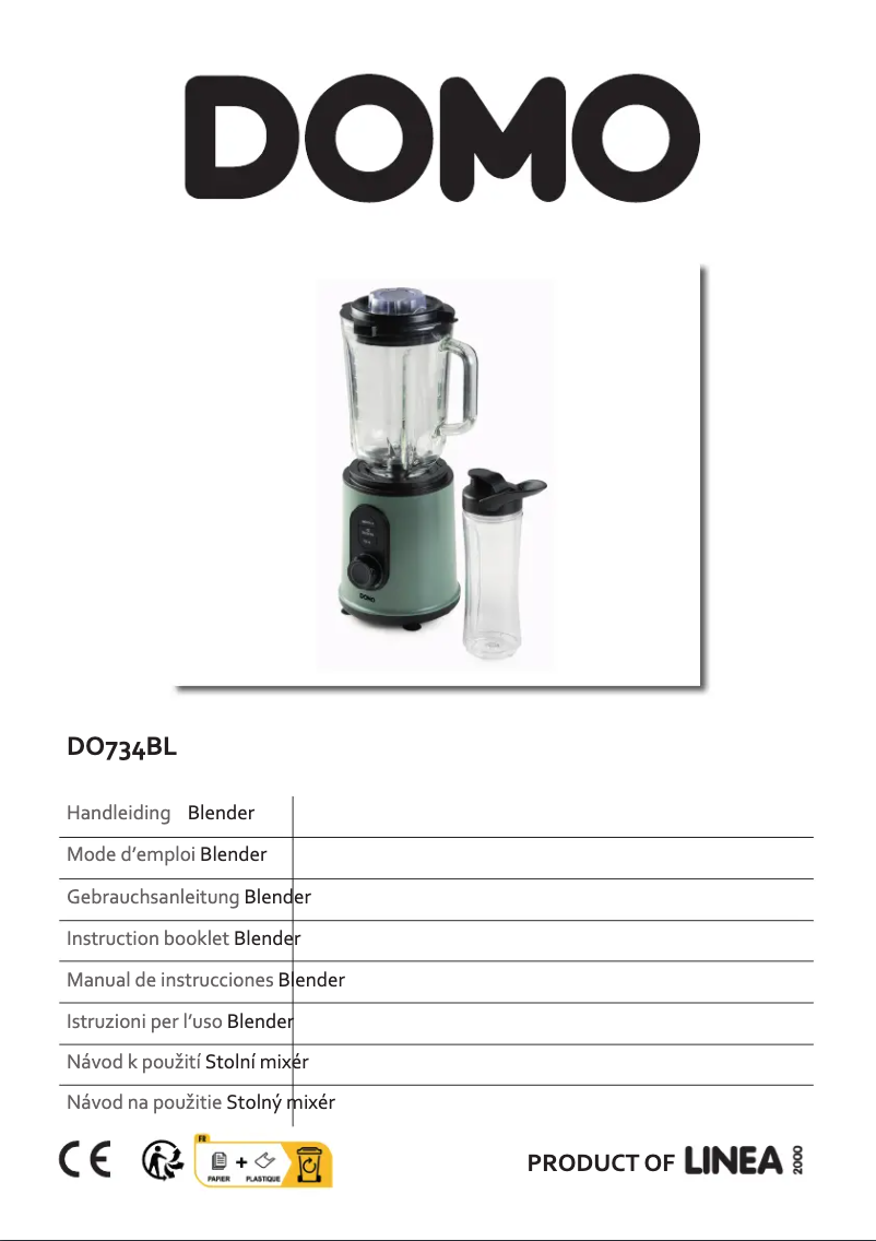 Page n°1 - Manuel utilisateur Domo DO734BL