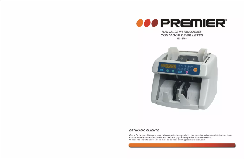 Image de la première page du manuel de l'appareil MC-4766