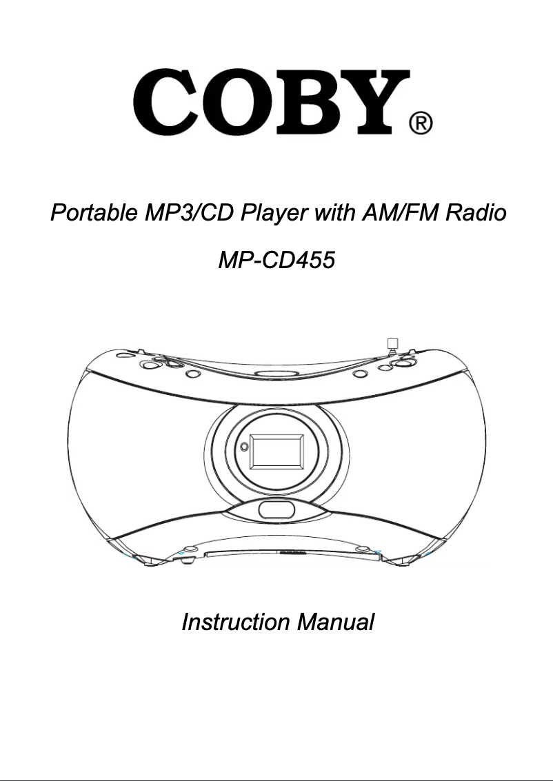 Página 1 del manual Manual de usuario Coby MPCD455