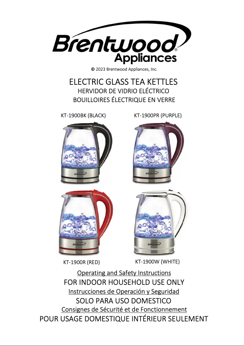 Image de la première page du manuel de l'appareil KT-1900BK