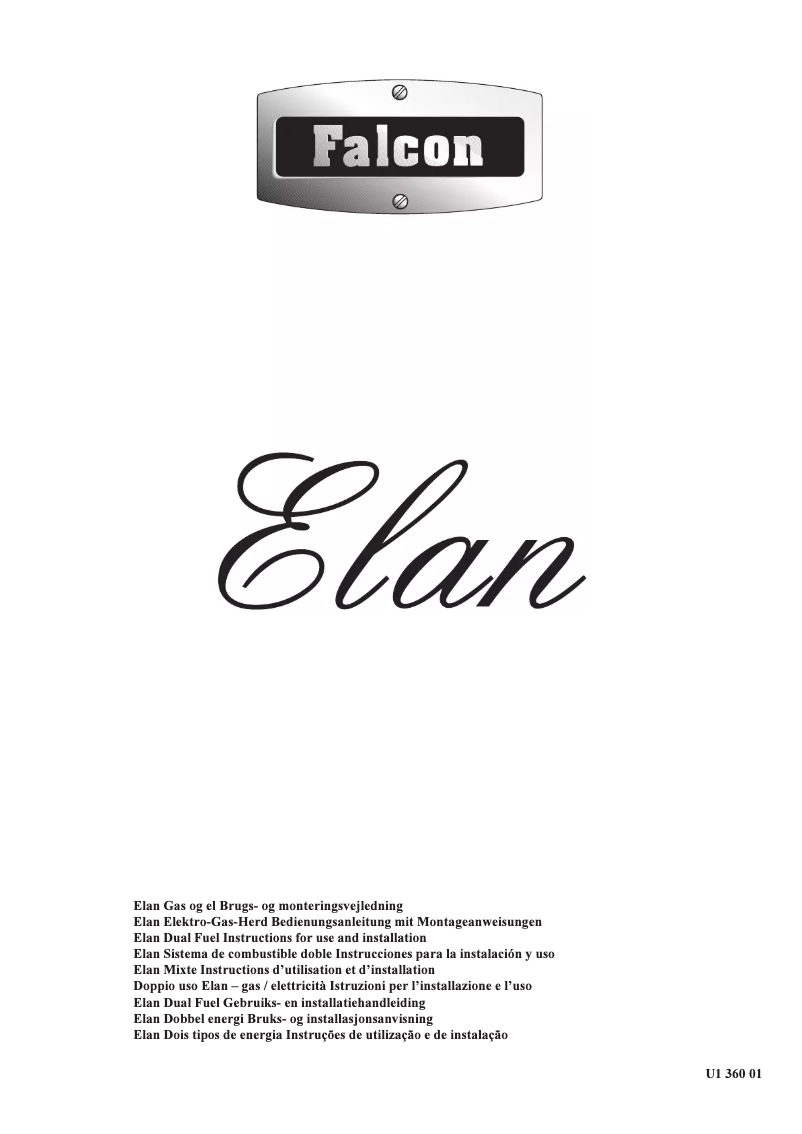 Page n°1 - Manuel utilisateur Falcon ELAN 110