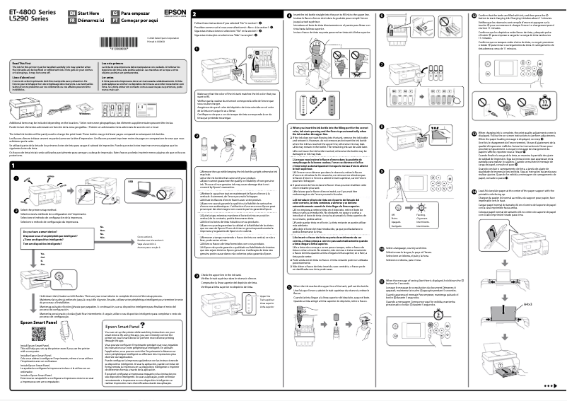 Página 1 del manual Guía de instalación Epson EcoTank L5290