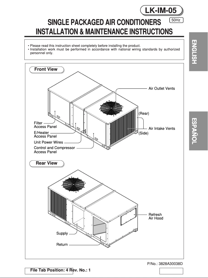 Page 1 de la notice Manuel utilisateur LG LK-0880CH