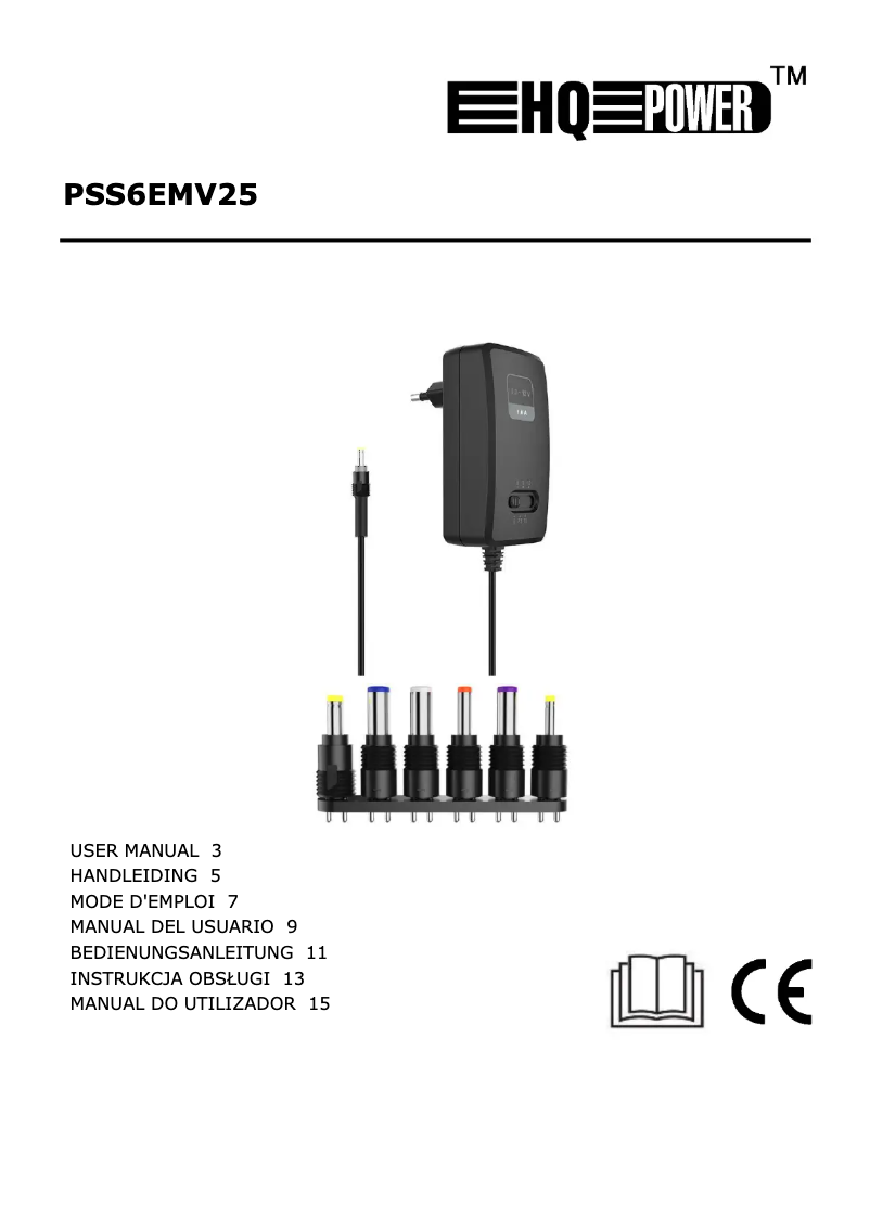 Image de la première page du manuel de l'appareil PSS6EMV25