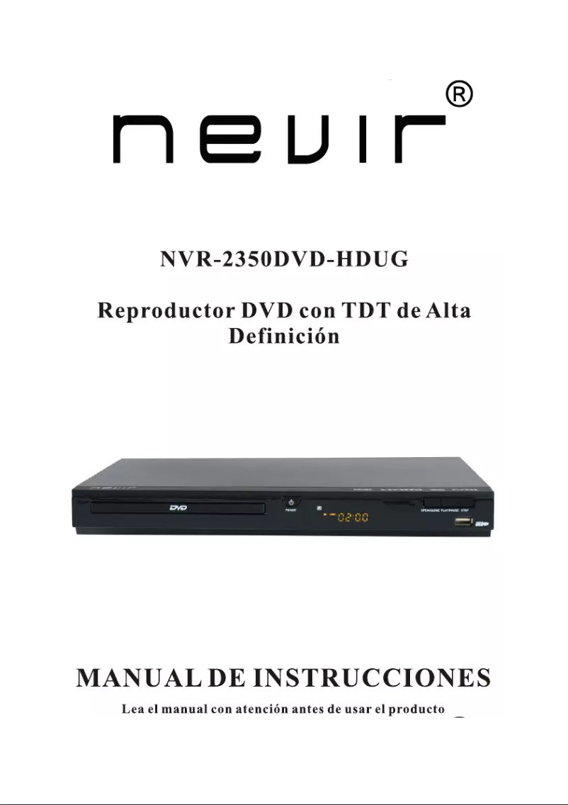 Page n°1 - Manuel utilisateur Nevir NVR-2350 DVD-HDUG