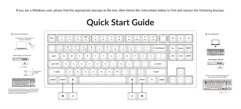 Página 1 del manual Guía de inicio rápido Keychron Q3 Max