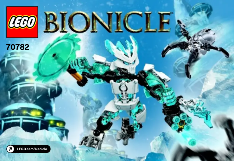 Page 1 de la notice Manuel utilisateur Lego Bionicle 70782