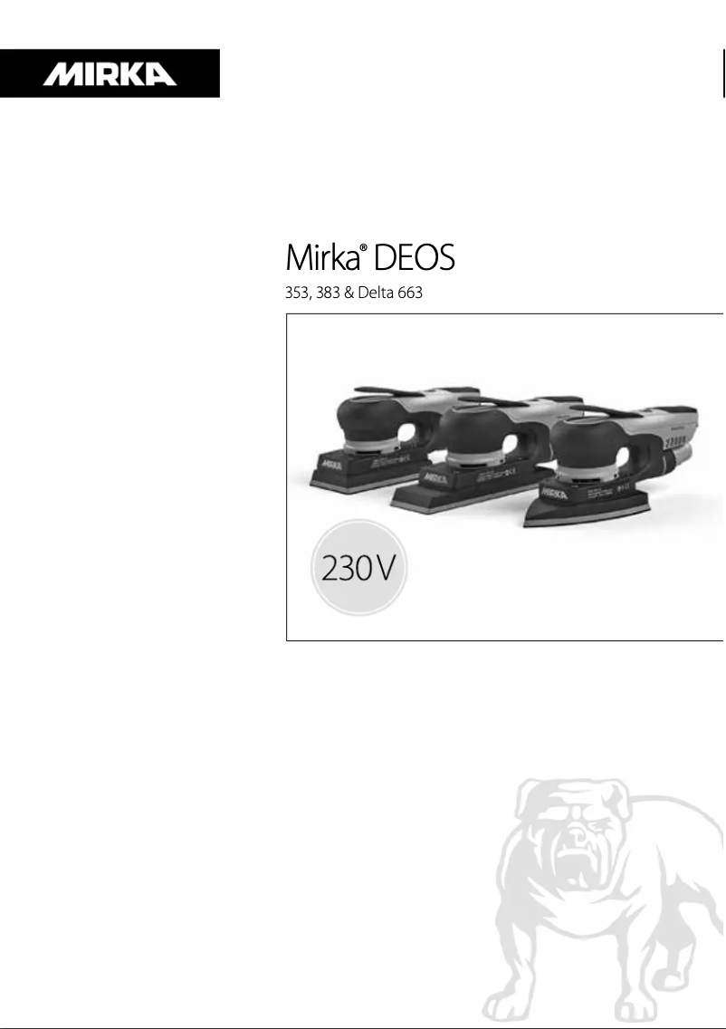 Page n°1 - Manuel utilisateur Mirka DEOS 663CV