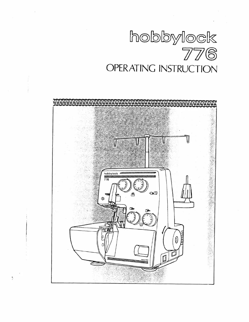 Image de la première page du manuel de l'appareil hobbylock 776