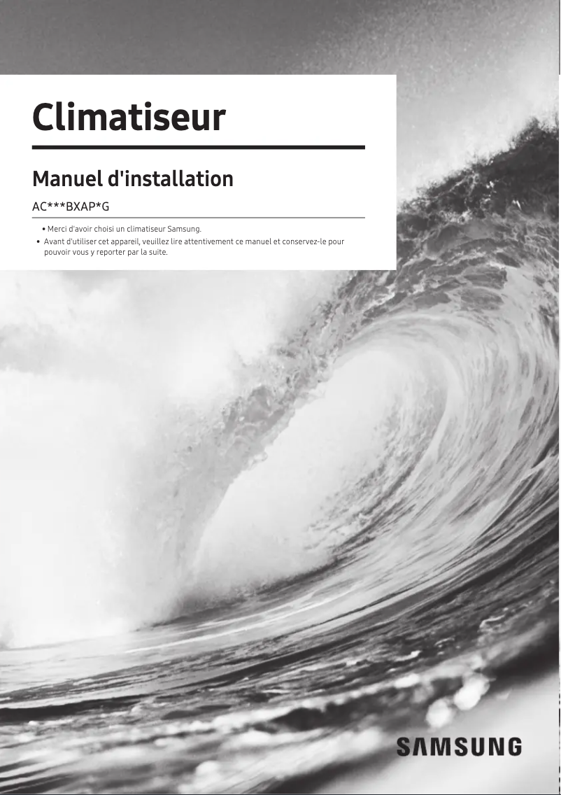 Page n°1 - Manuel utilisateur Samsung AC071BXAPNG