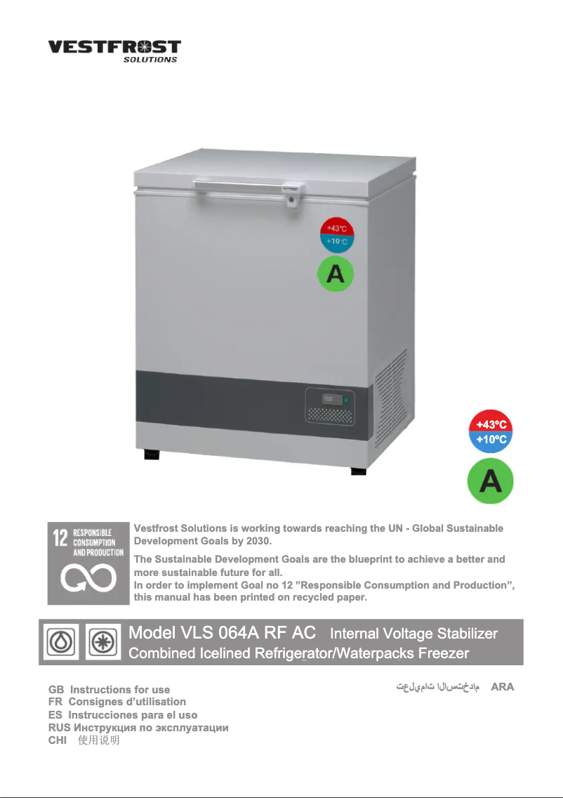 Image de la première page du manuel de l'appareil VLS 064A RF AC