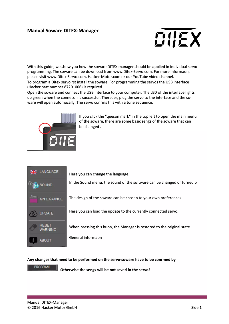 Image de la première page du manuel de l'appareil TD2612S