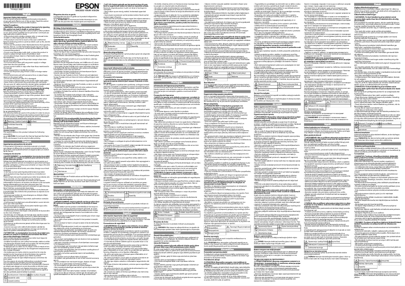 Página 1 del manual Instrucciones de seguridad Epson TM-m30III