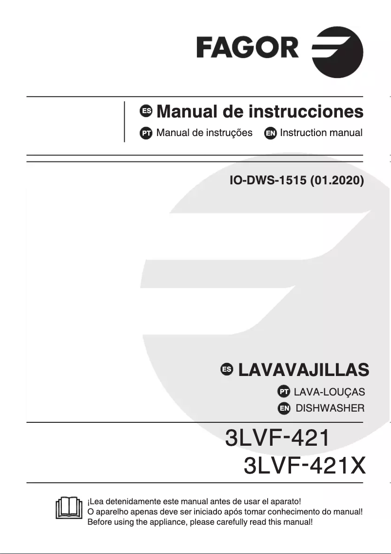 Página 1 del manual Manual de usuario Fagor 3LVF-421