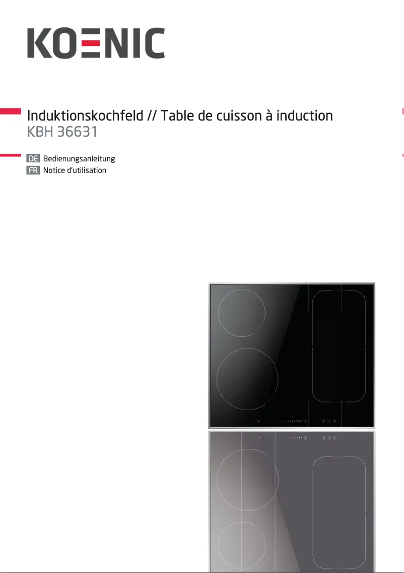 Imagen de la primera página del manual del dispositivo KBH 36631