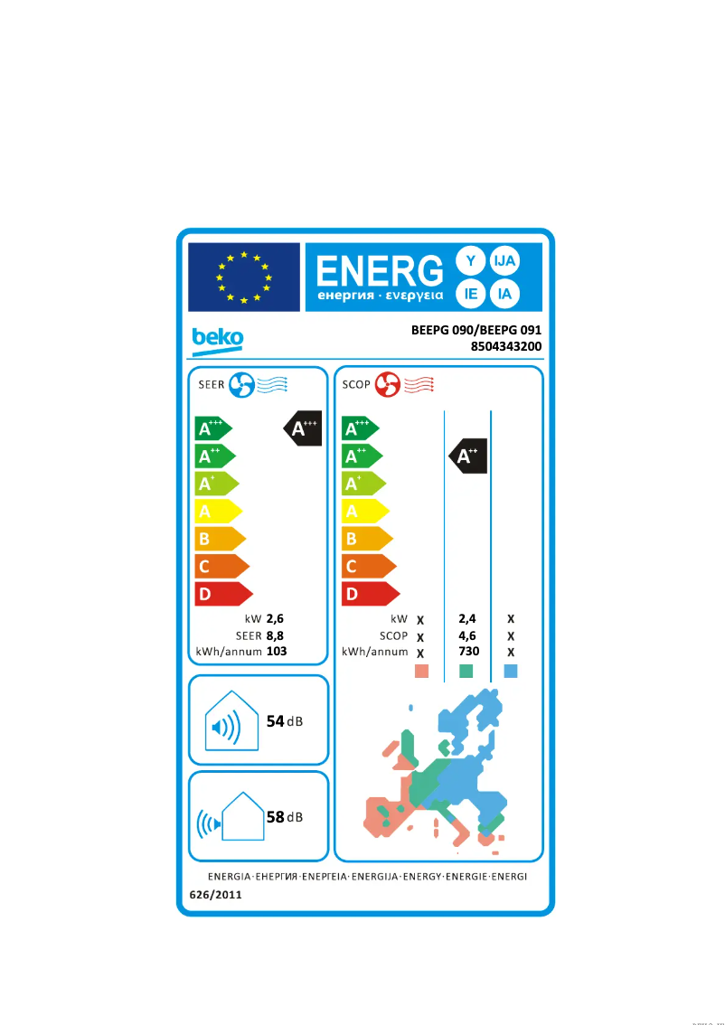 Image de la première page du manuel de l'appareil BEEPG 090/ BEEPG 091