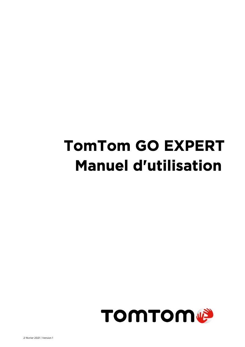 Page 1 de la notice Manuel utilisateur TomTom GO Expert