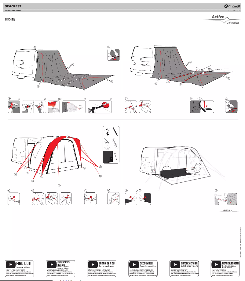 Page 1 de la notice Manuel utilisateur Outwell Seacrest