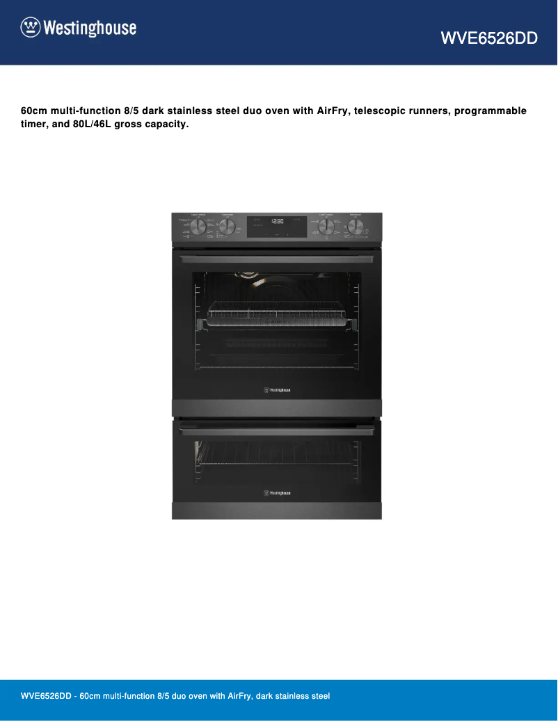 Image de la première page du manuel de l'appareil WVE6526DD