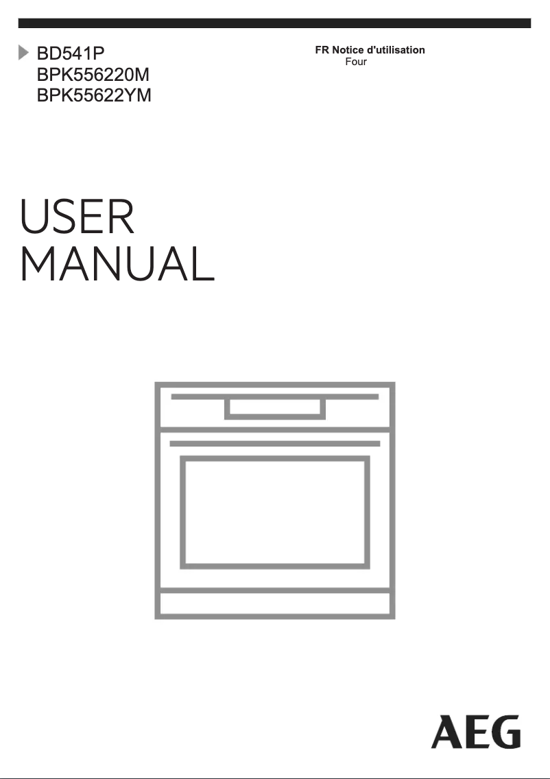Page 1 de la notice Manuel utilisateur AEG BPK55622YM