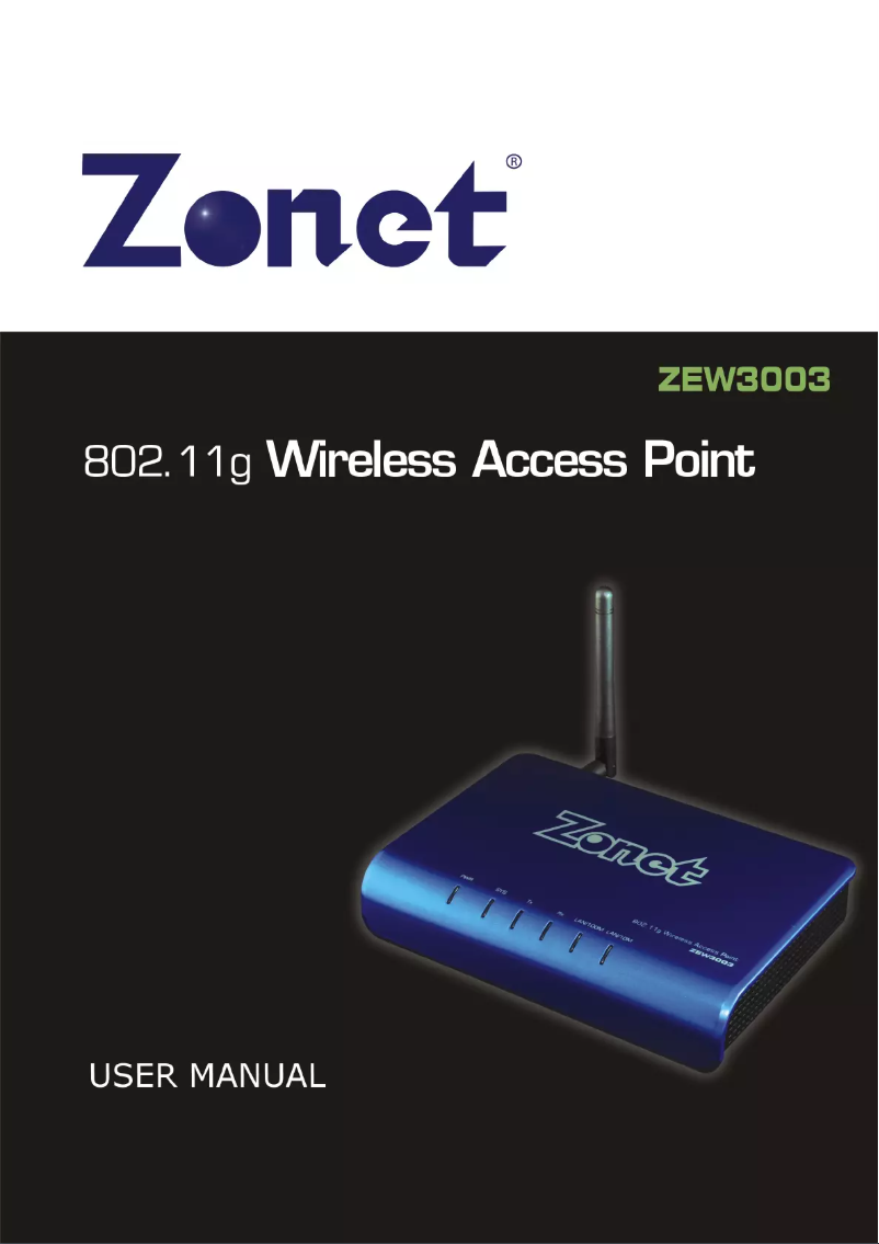 Imagen de la primera página del manual del dispositivo ZEW3003