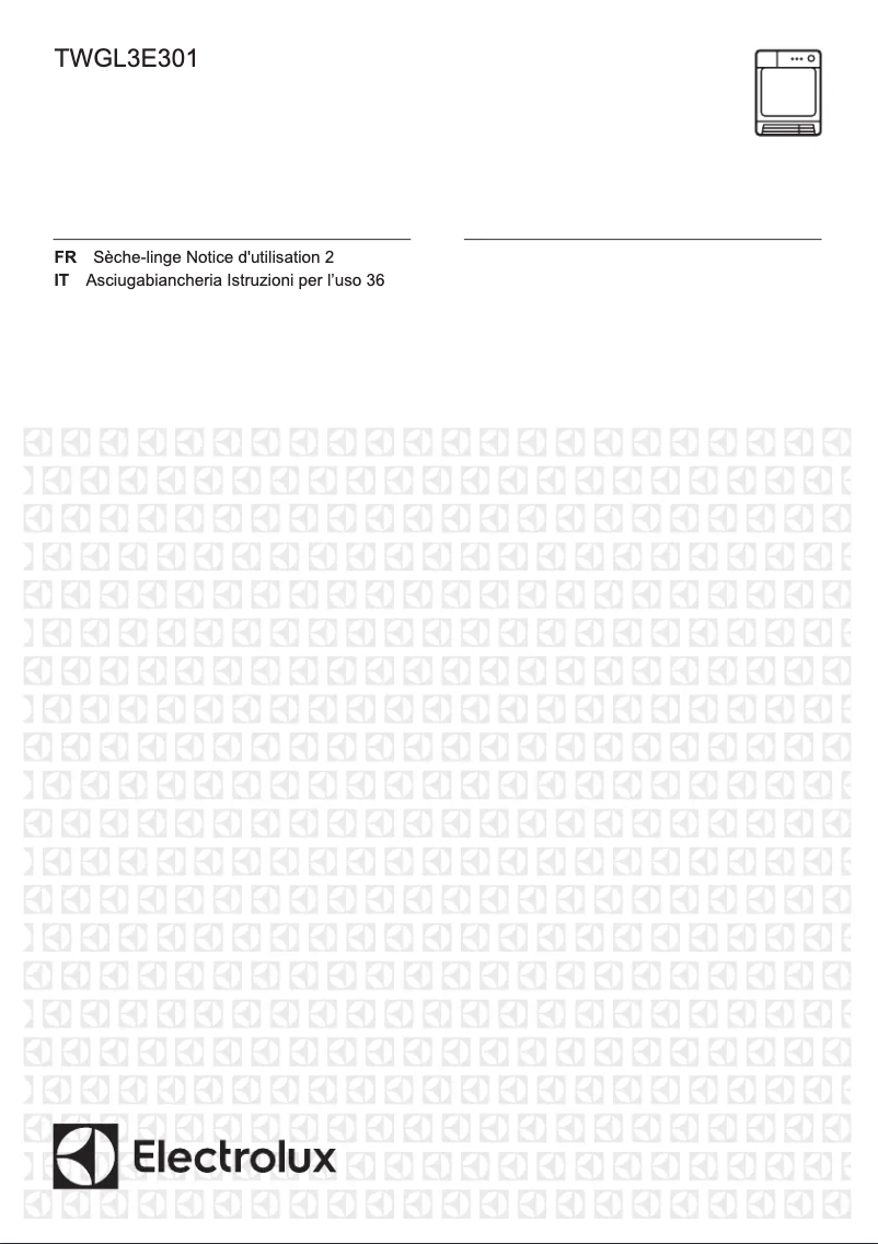 Page n°1 - Manuel utilisateur Electrolux TWGL3E301