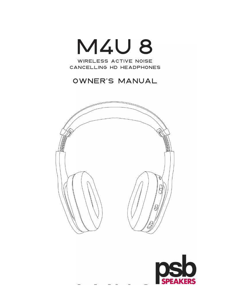 Page 1 of the manual User Manual PSB M4U 8