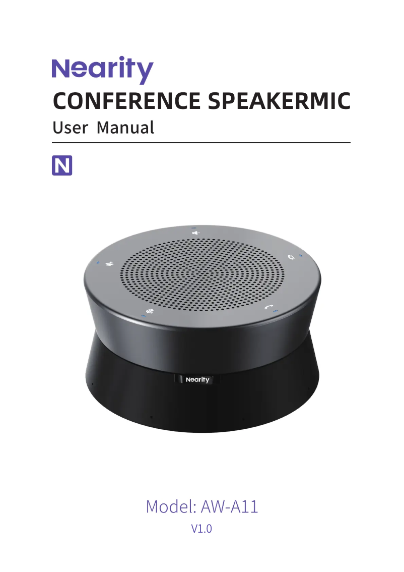 Image de la première page du manuel de l'appareil AW-A11