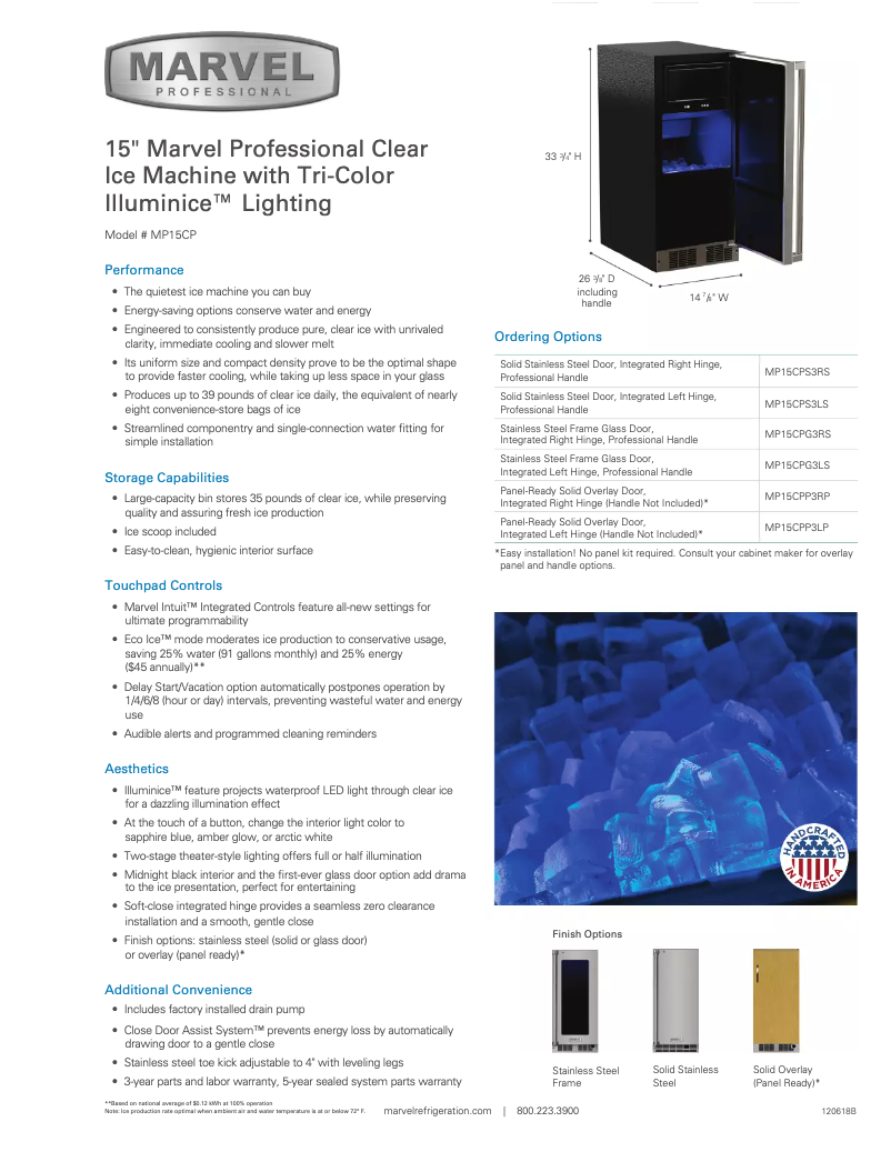 Image de la première page du manuel de l'appareil MP15CPP3RP