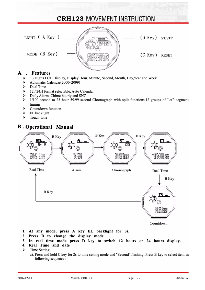 Image de la première page du manuel de l'appareil 9198