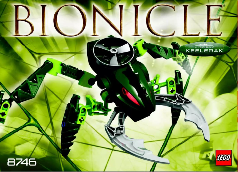 Page 1 de la notice Manuel utilisateur Lego Bionicle 8746