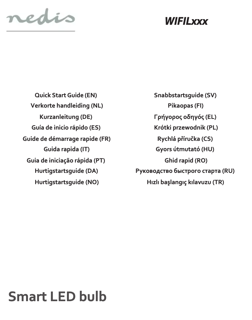 Page 1 de la notice Manuel utilisateur Nedis WIFILW11WTB22