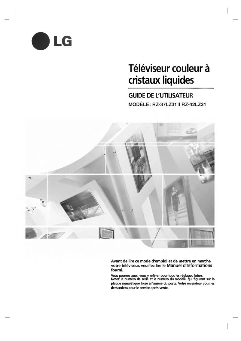 Page n°1 - Manuel utilisateur LG RZ-37LZ31