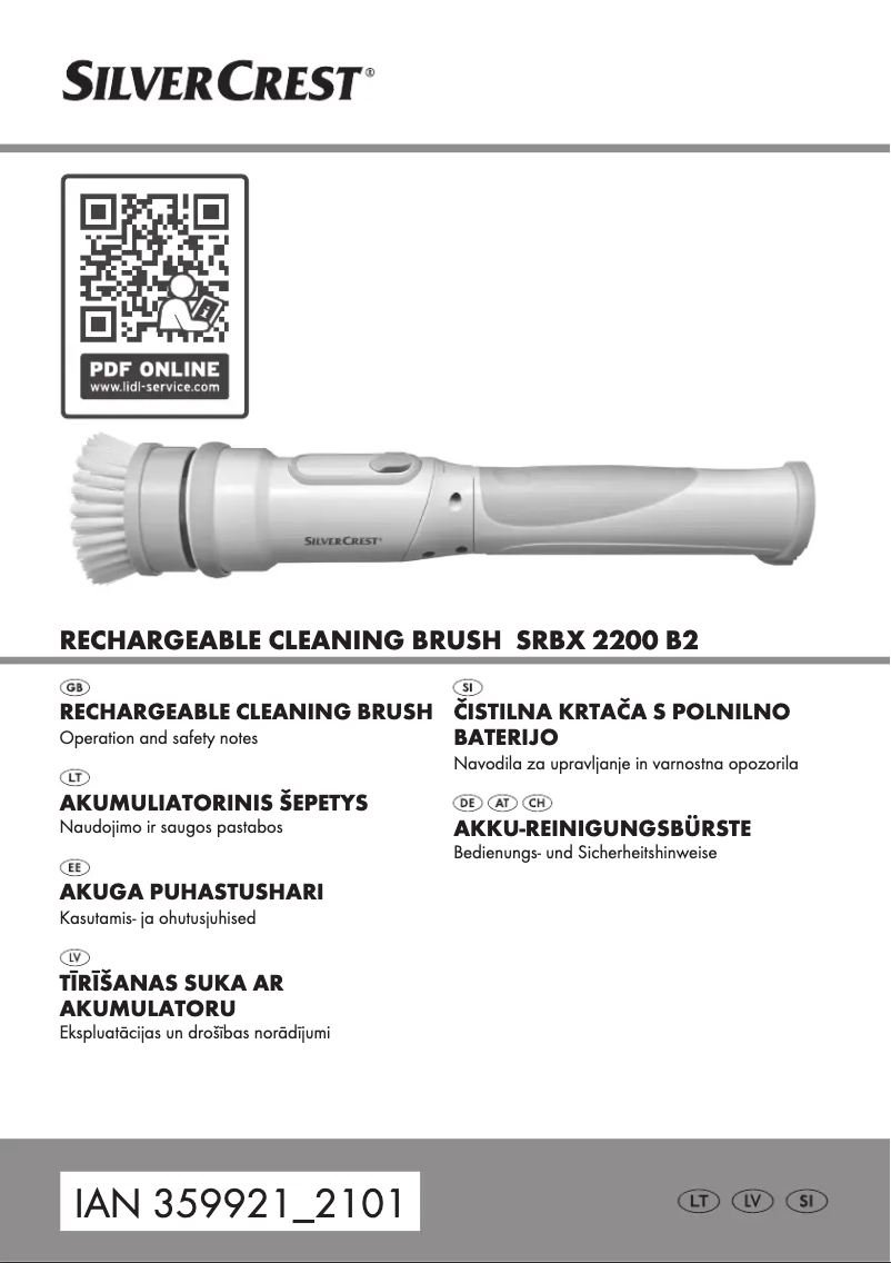 Image de la première page du manuel de l'appareil SRBX 2200 B2