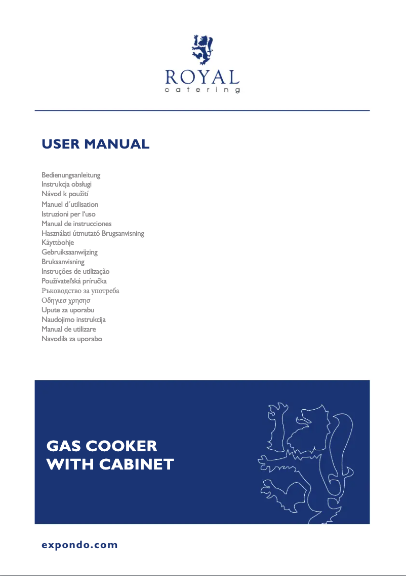 Page 1 de la notice Manuel utilisateur Royal Catering RCGC-80/700C4B
