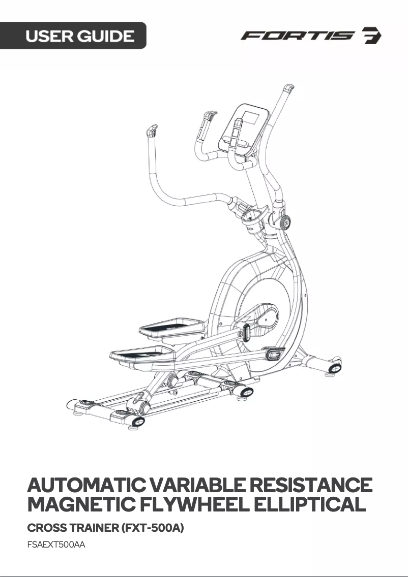 Image de la première page du manuel de l'appareil FXT-500A